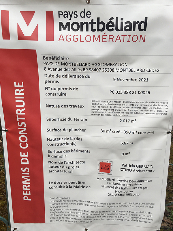 25 Montbéliard Création d'une maison médicale